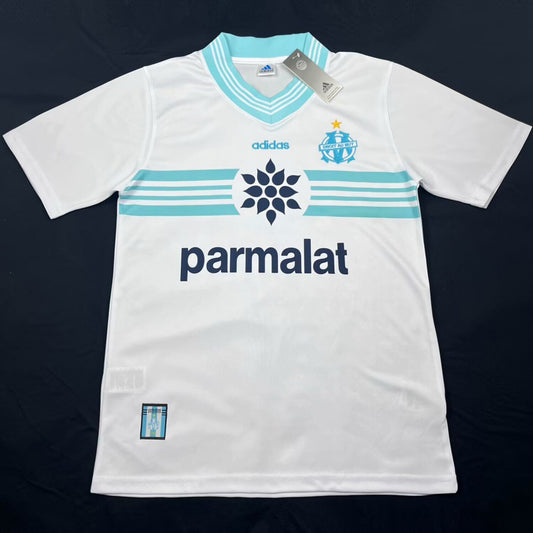 Jersey 1996/97 Marseille Local Manga corta Versión Fan Retro