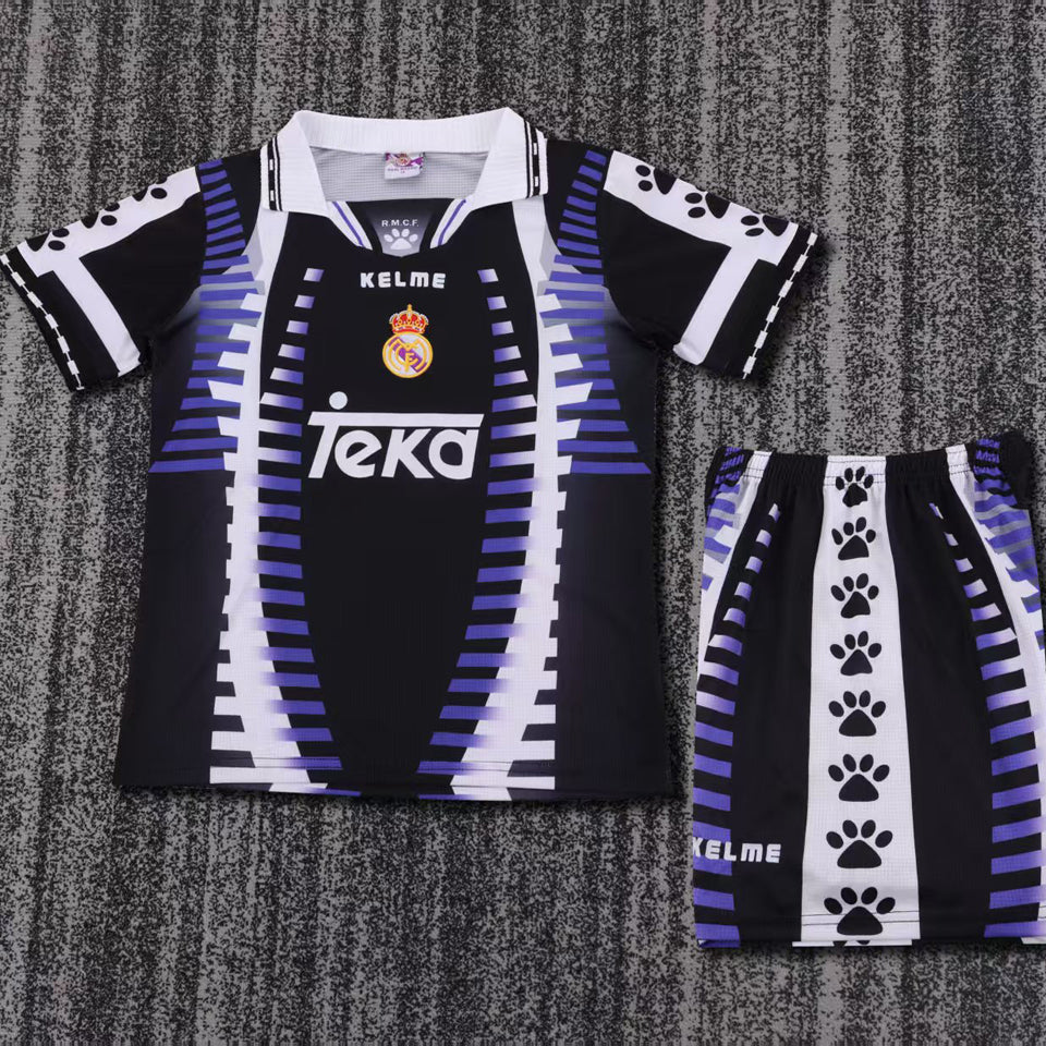 jersey 1997/1998 real madrid tercero manga corta niño retro