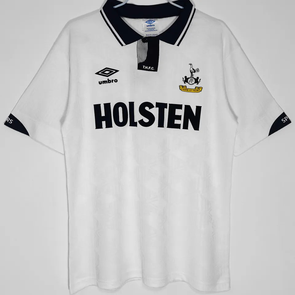 Jersey 1991/93 Tottenham Local Manga corta Versión Fan Retro