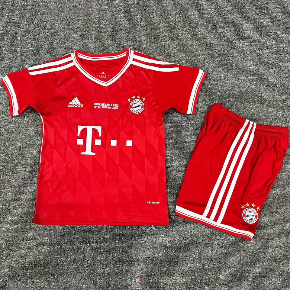 Jersey 2013/14 Bayern Munich Local Manga corta Niño Retro