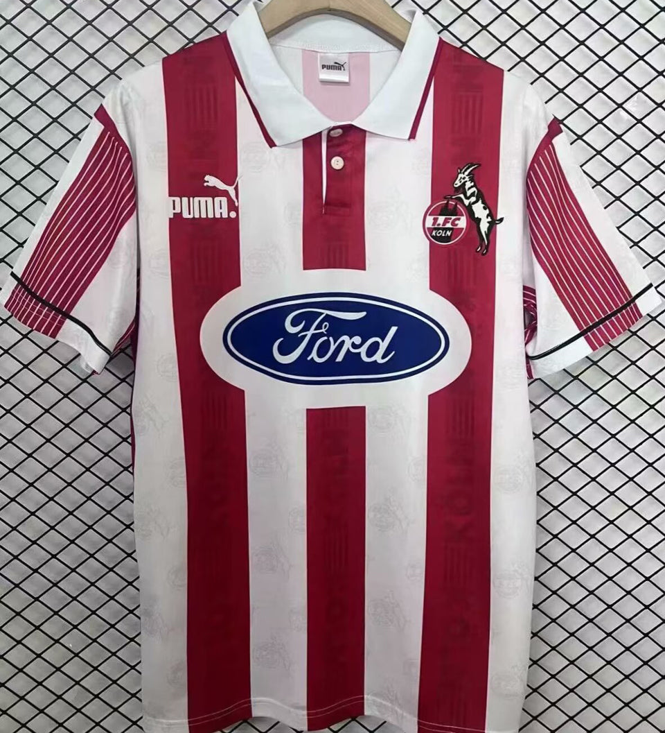 jersey 1995/1996 1. fc koln local manga corta versión fan retro