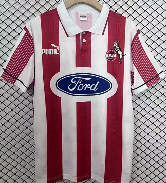 Jersey 1995/1996 1. FC Koln Local Manga corta Versión Fan Retro