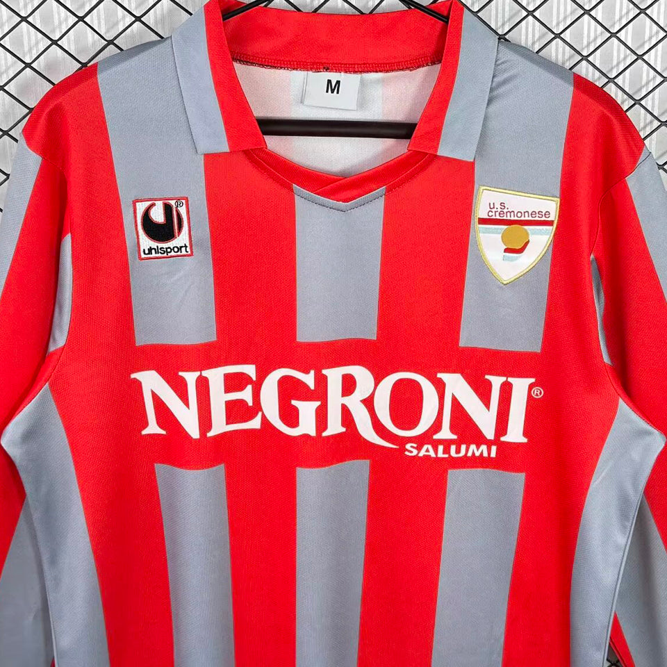 jersey 1995/1996 cremona local manga larga versión fan retro