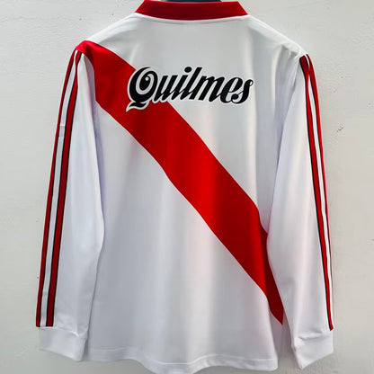 Jersey 1998/1999 River Plate Local Manga larga Versión Fan Retro