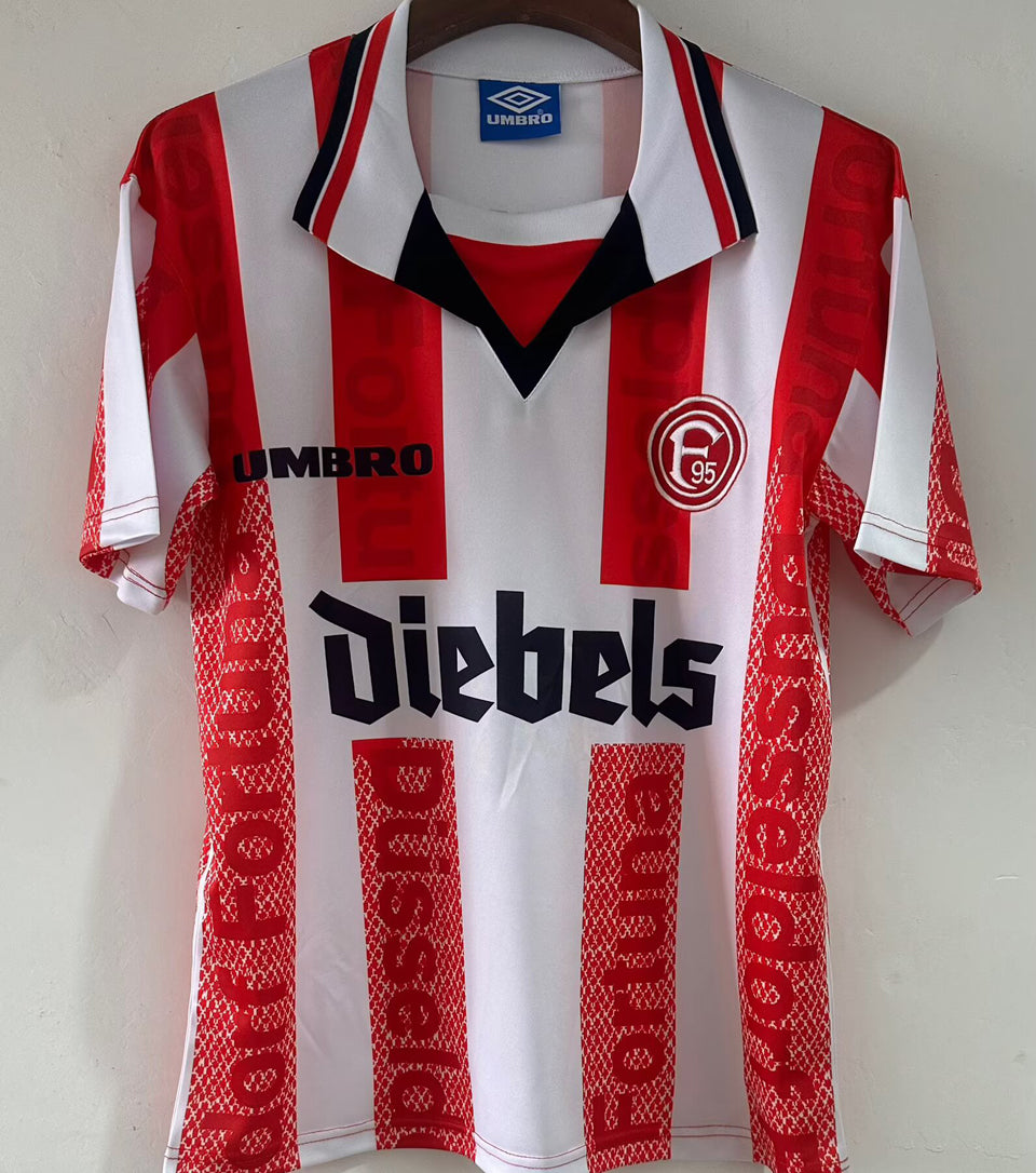 jersey 1998 fortuna dusseldorf local manga corta versión fan retro