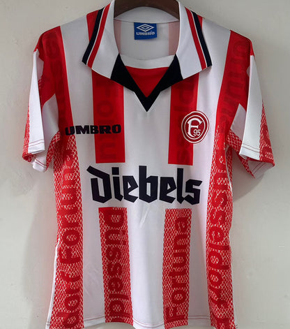 Jersey 1998 Fortuna Dusseldorf Local Manga corta Versión Fan Retro