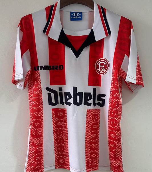 Jersey 1998 Fortuna Dusseldorf Local Manga corta Versión Fan Retro
