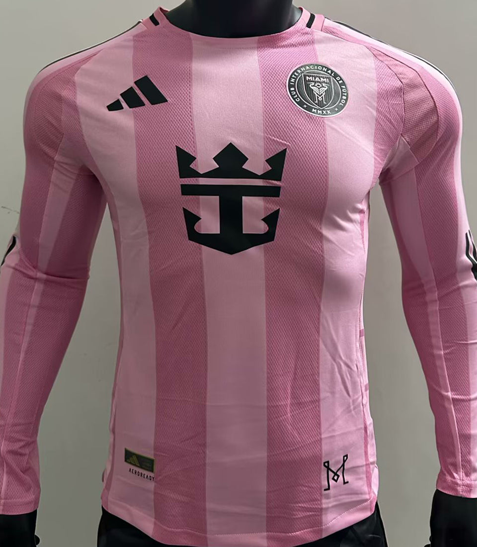 jersey 2025/26 inter miami local manga larga versión jugador