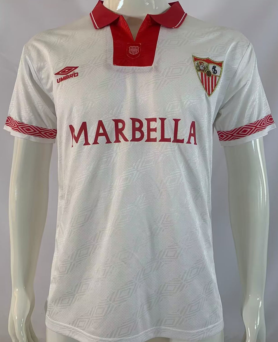 jersey 1994/96 sevilla fc local manga corta versión fan retro
