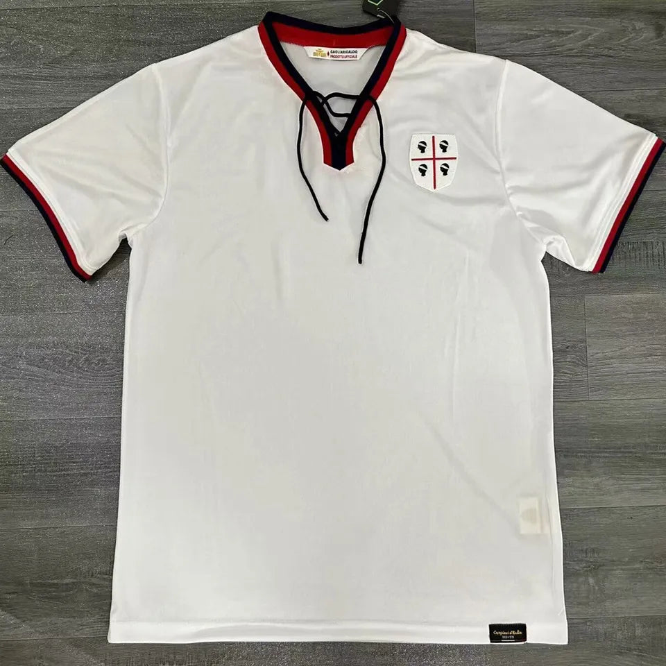 Jersey 1969/70 Cagliari Local Manga corta Versión Fan Retro