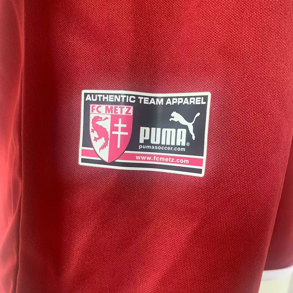 jersey 2003/04 fc metzy local manga corta versión fan retro