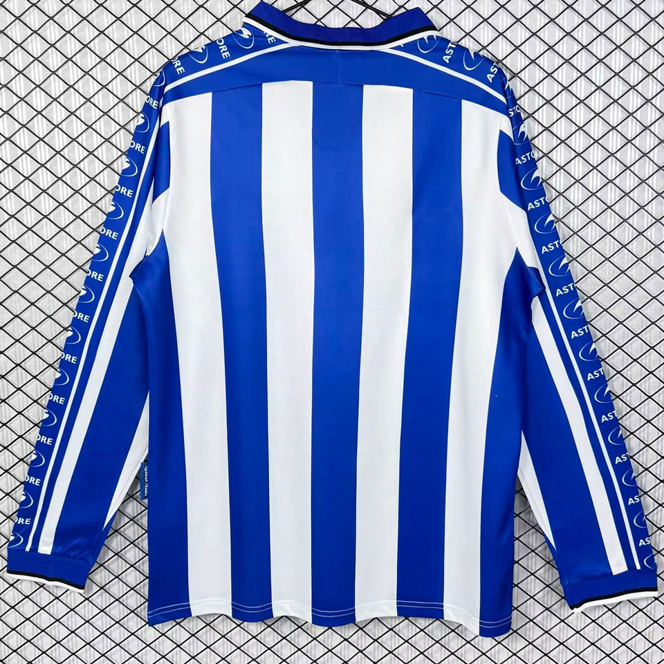 jersey 1998/1999 alaves local manga larga versión fan retro