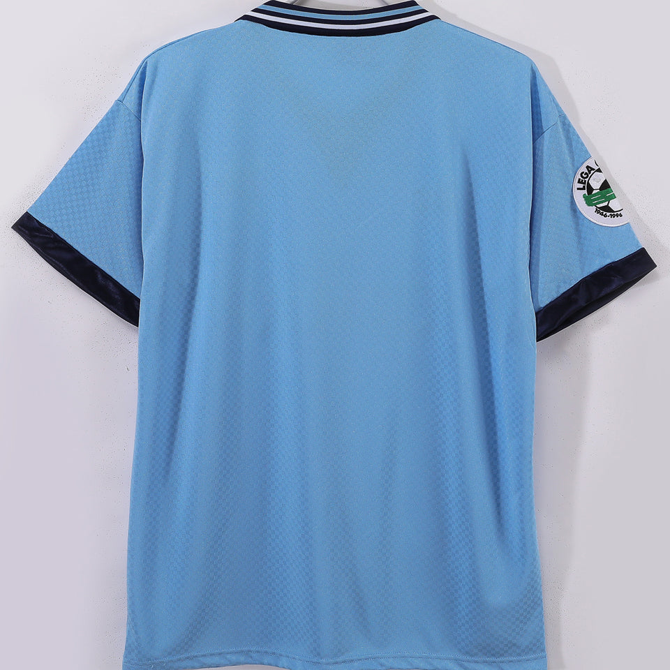 Jersey 1996/1997 Lazio Local Manga corta Versión Fan Retro
