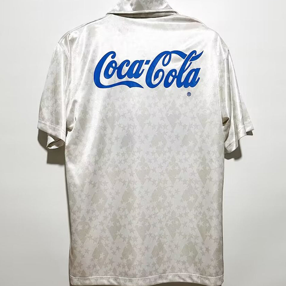 jersey 1993 cruzeiro visitante manga corta versión fan retro