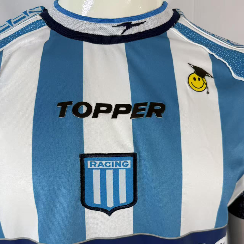 jersey 2002/2003 racing local manga corta versión fan retro
