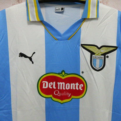 Jersey 1999 Lazio Local Manga corta Versión Fan Retro