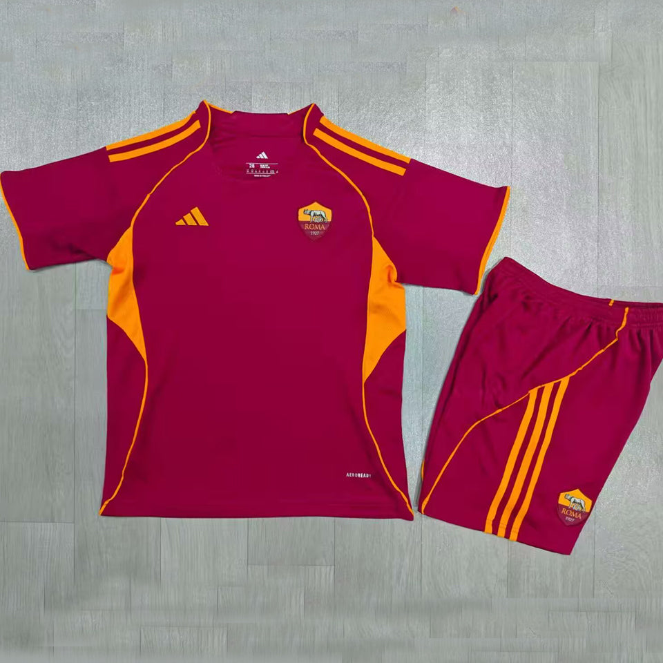 Jersey 2025/26 Roma Local Manga corta Niño