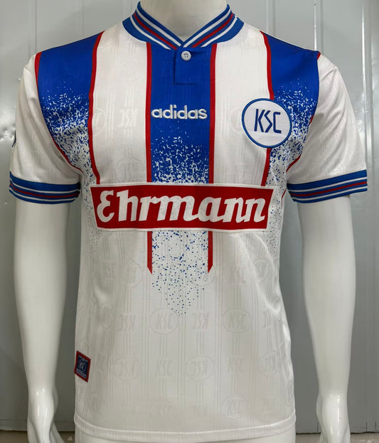 Jersey 1996/1998 Karlsruher SC Local Manga corta Versión Fan Retro