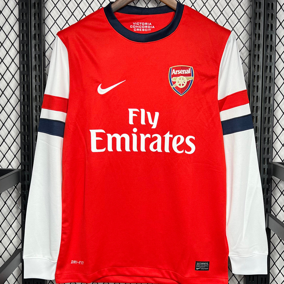jersey 2012/13 arsenal local manga larga versión fan retro