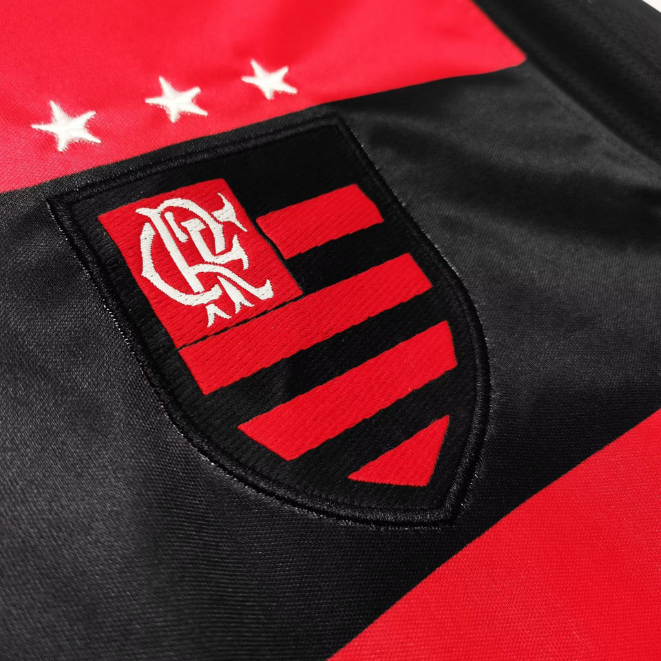 jersey 2000/01 flamengo local manga corta versión fan retro