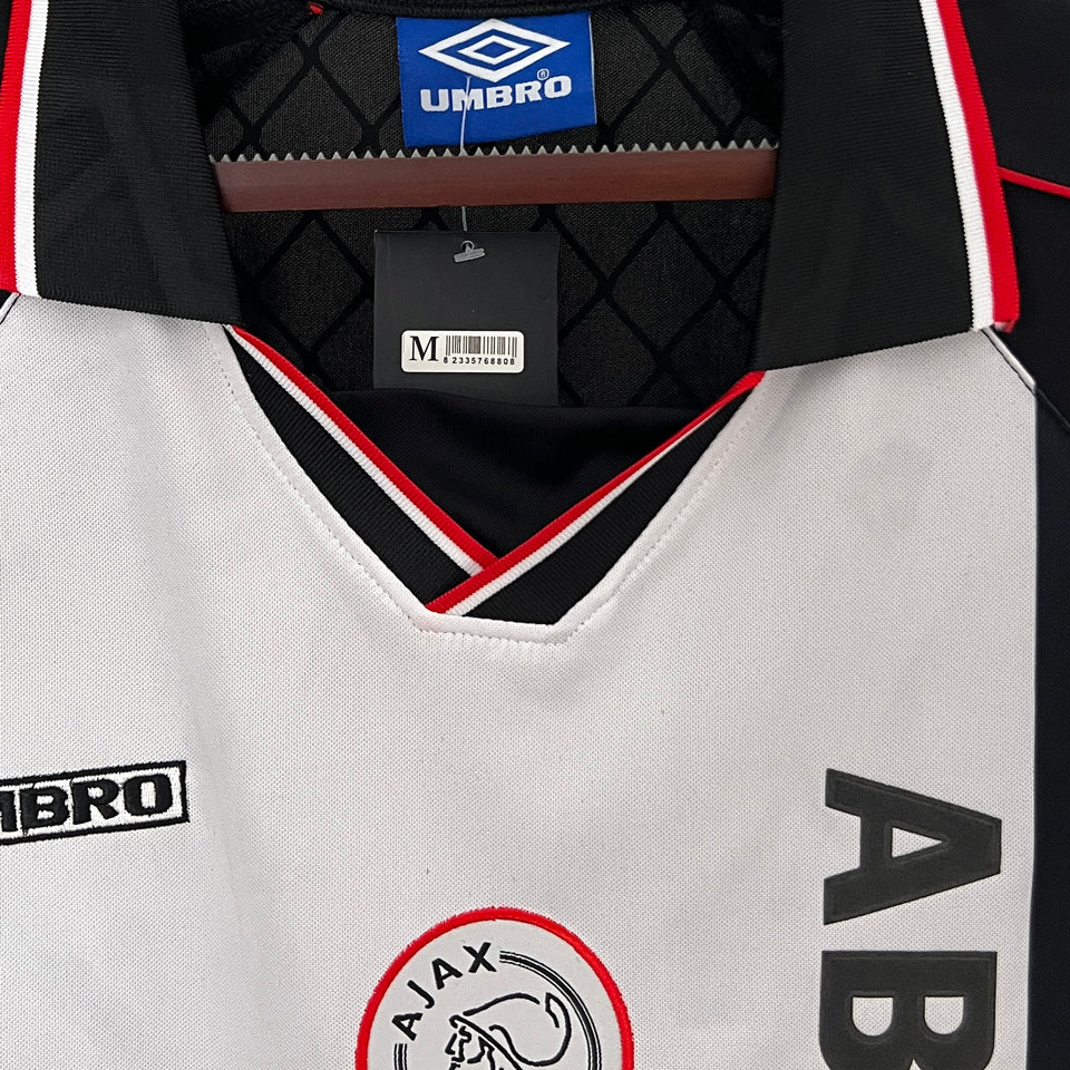 jersey 1998 ajax visitante manga corta versión fan retro