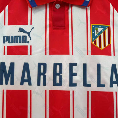 Jersey 1995/96 Atletico de Madrid Local Manga corta Versión Fan Retro