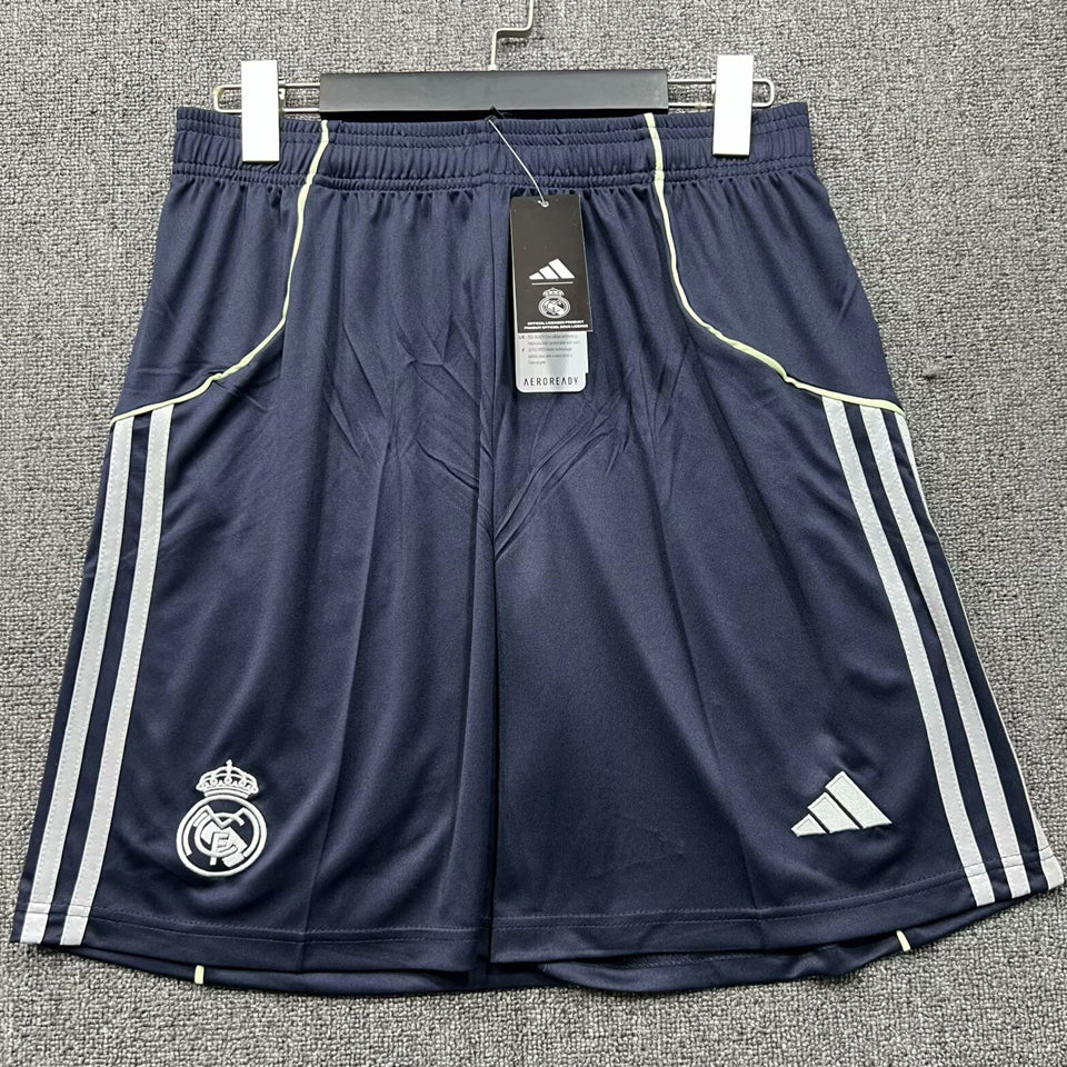 2025/26 real madrid visitante versión fan shorts/ pantalones