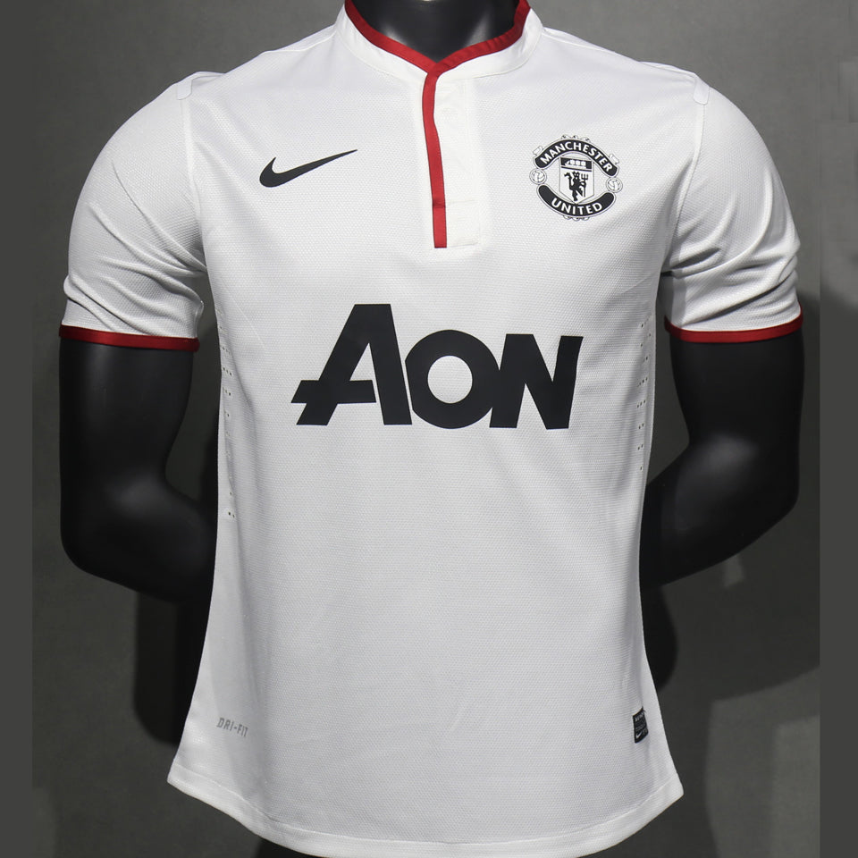 jersey 2013/14 manchester united visitante manga corta versión jugador retro