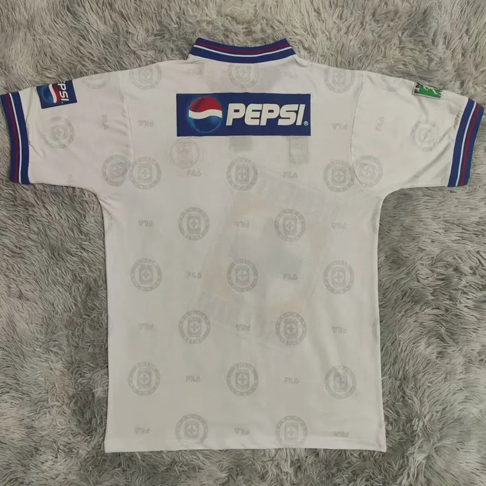 Jersey 1997/98 Cruz Azul Visitante Manga corta Versión Fan Retro