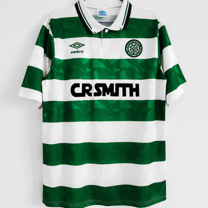 Jersey 1989/99 Celtic Local Manga corta Versión Fan Retro