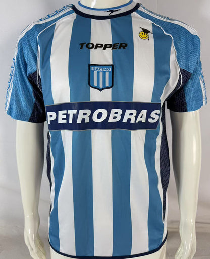 Jersey 2002/2003 Racing Local Manga corta Versión Fan Retro