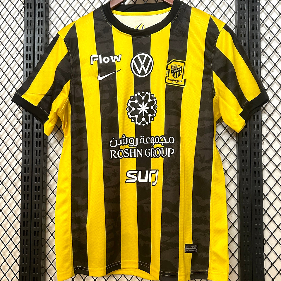 Jersey 2025/26 Al Ittihad Local Manga corta Versión Fan
