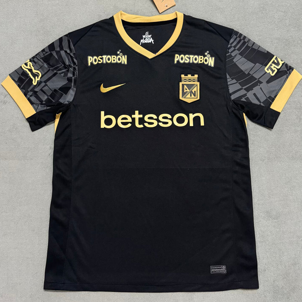 jersey 2025/26 atletico nacional visitante manga corta versión fan