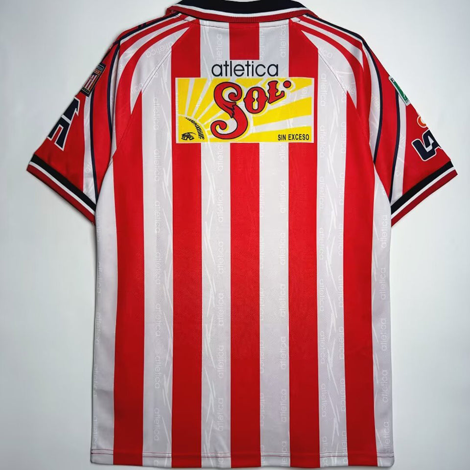 jersey 1998/99 chivas local manga corta versión fan retro