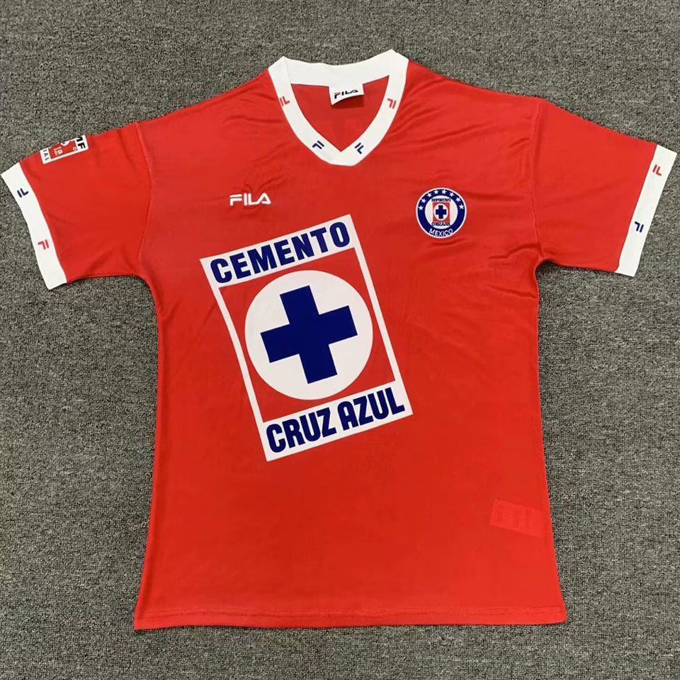 jersey 1996 cruz azul tercero manga corta versión fan retro