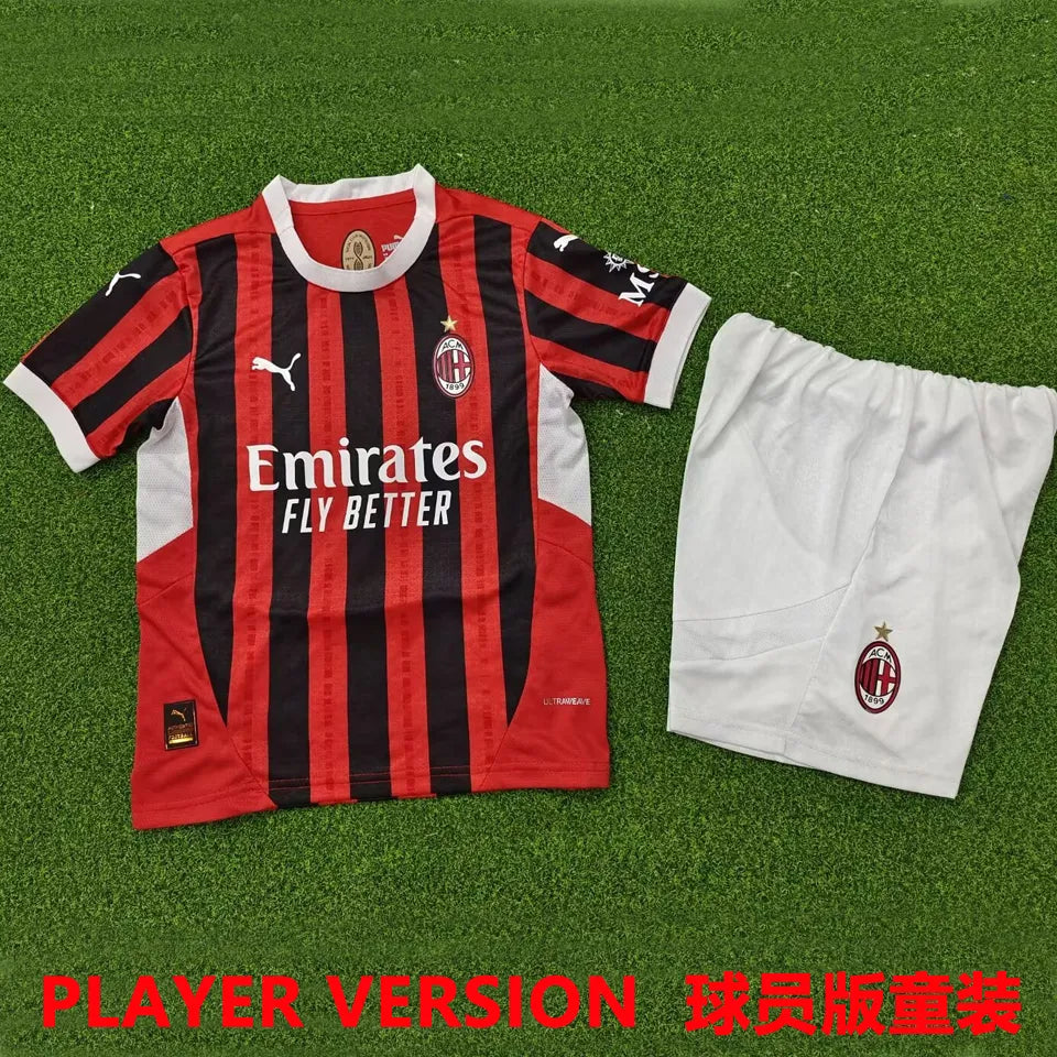 Jersey 2024/25 AC Milan Local Manga corta Versión Jugador