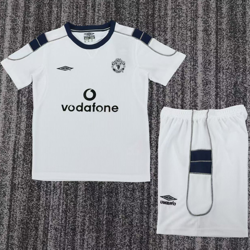 Jersey 2000 Manchester United Visitante Manga corta Niño Retro