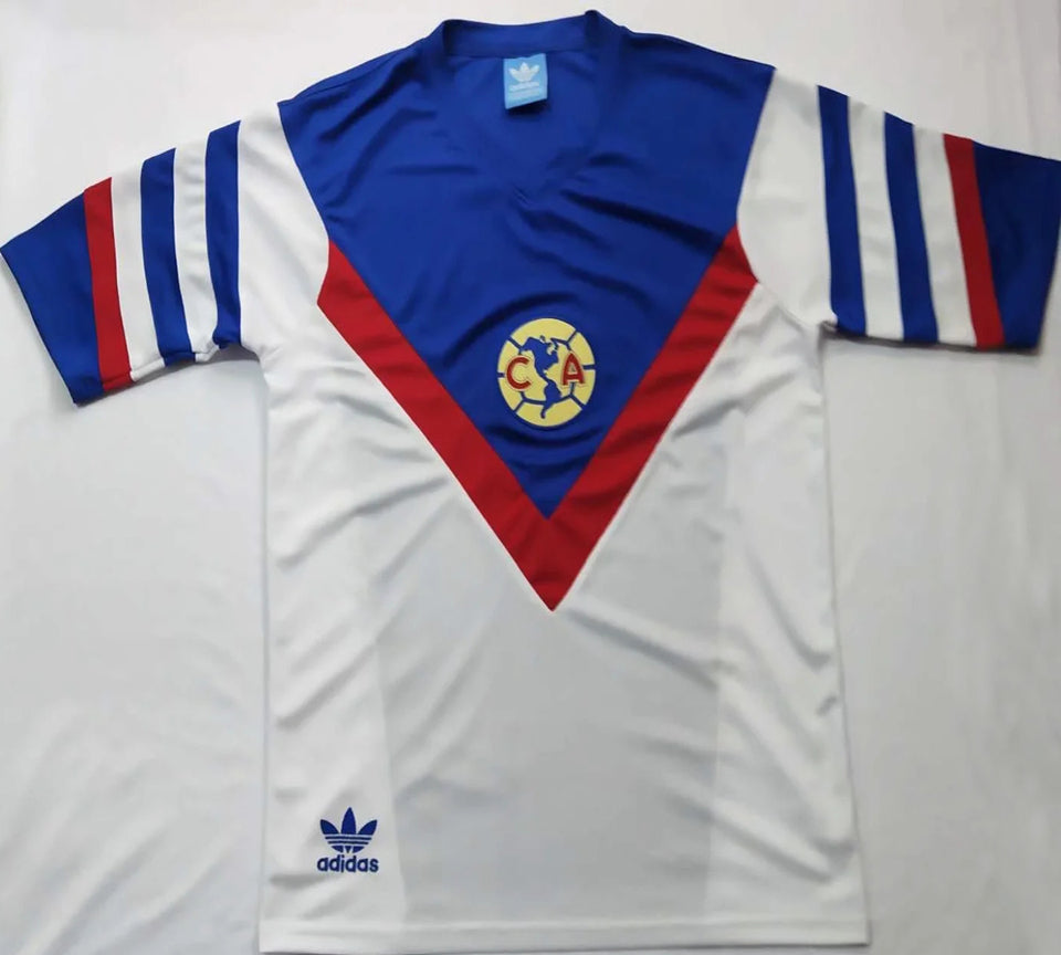 jersey 1987 club america visitante manga corta versión fan retro