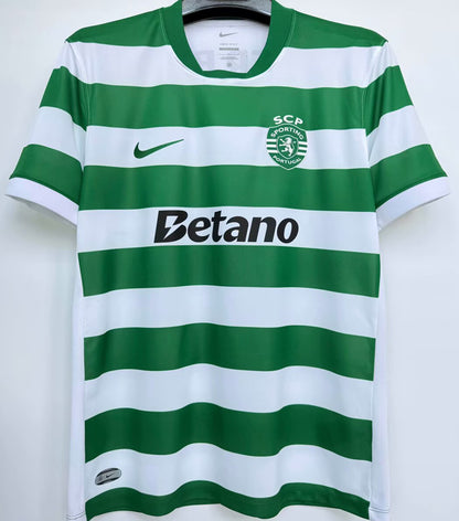 Jersey 2025/26 Sporting Lisbon Local Manga corta Versión Fan