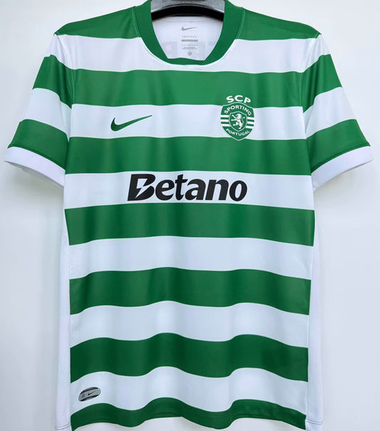 Jersey 2025/26 Sporting Lisbon Local Manga corta Versión Fan