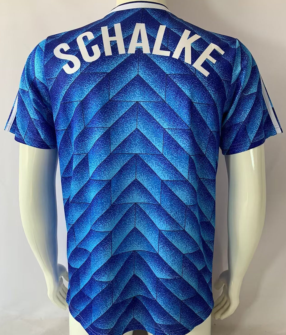 jersey 1988/1989 schalke 04 especial manga corta versión fan retro