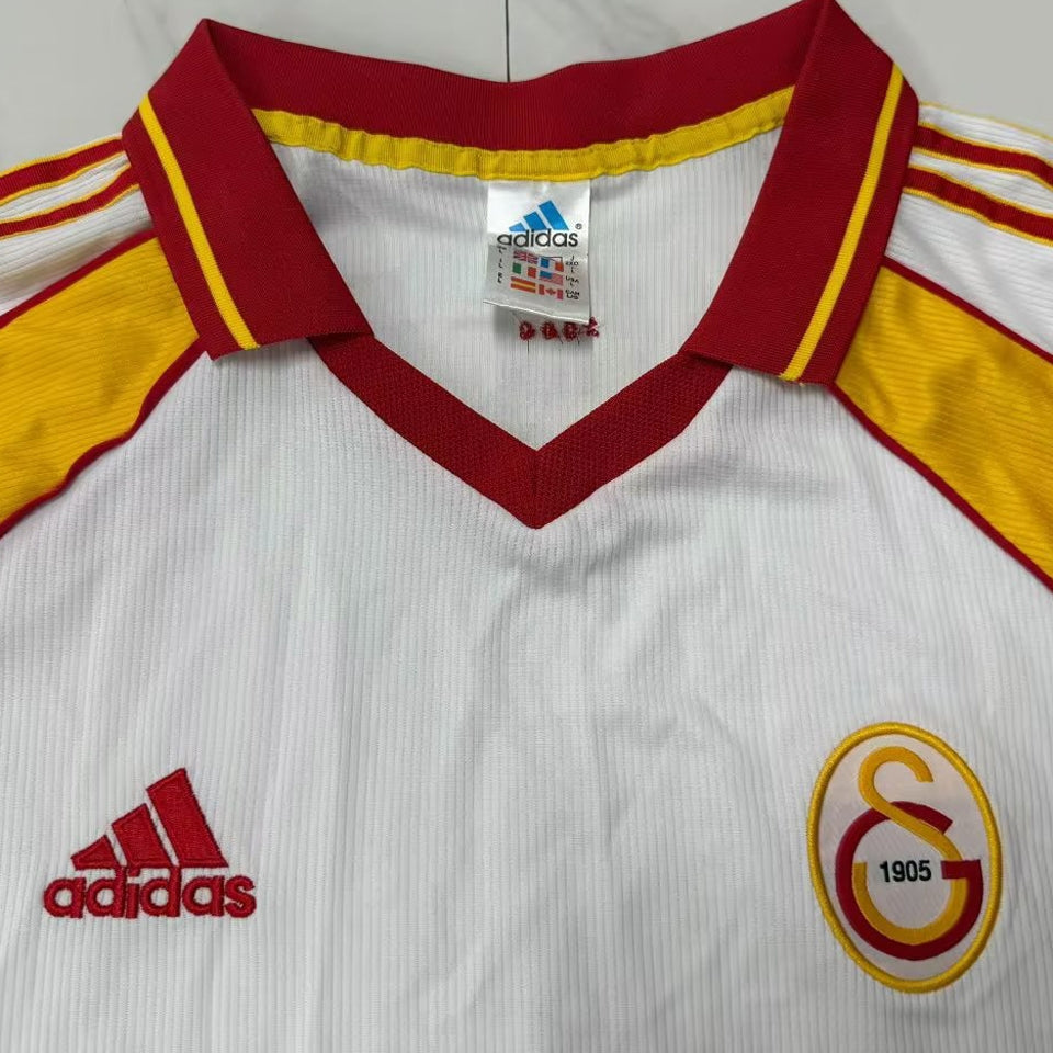 jersey 1999/2000 galatasaray visitante manga larga versión fan retro