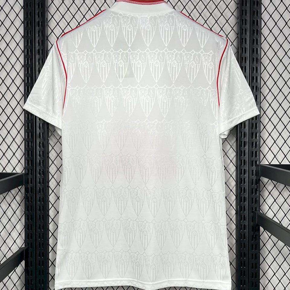 jersey 1991/92 sevilla fc local manga corta versión fan retro