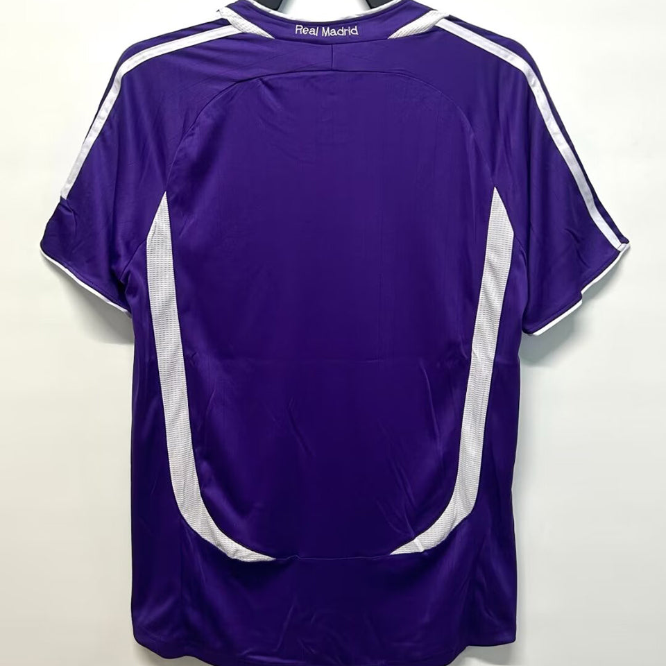jersey 2006/07 real madrid visitante manga corta versión fan retro