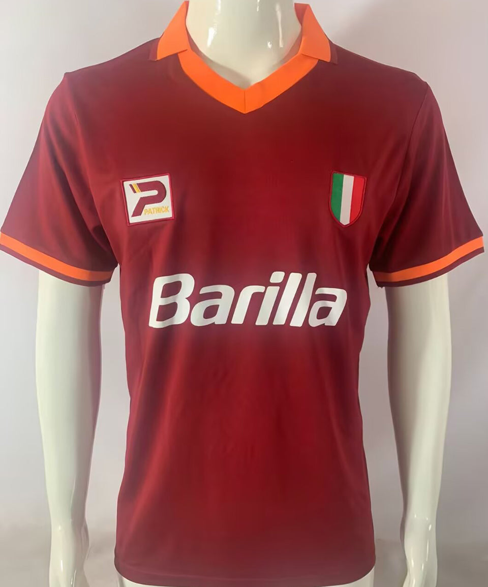 jersey 1983/1984 roma local manga corta versión fan retro