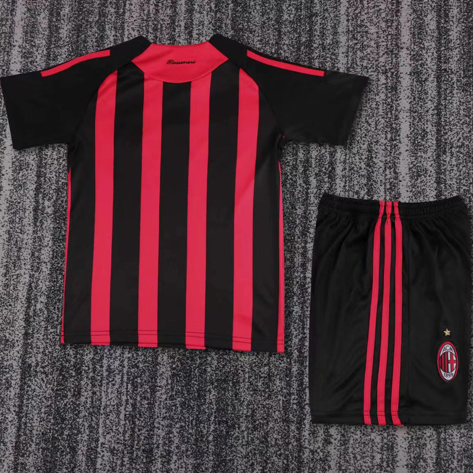 Jersey 2008/09 AC Milan Local Manga corta Niño Retro