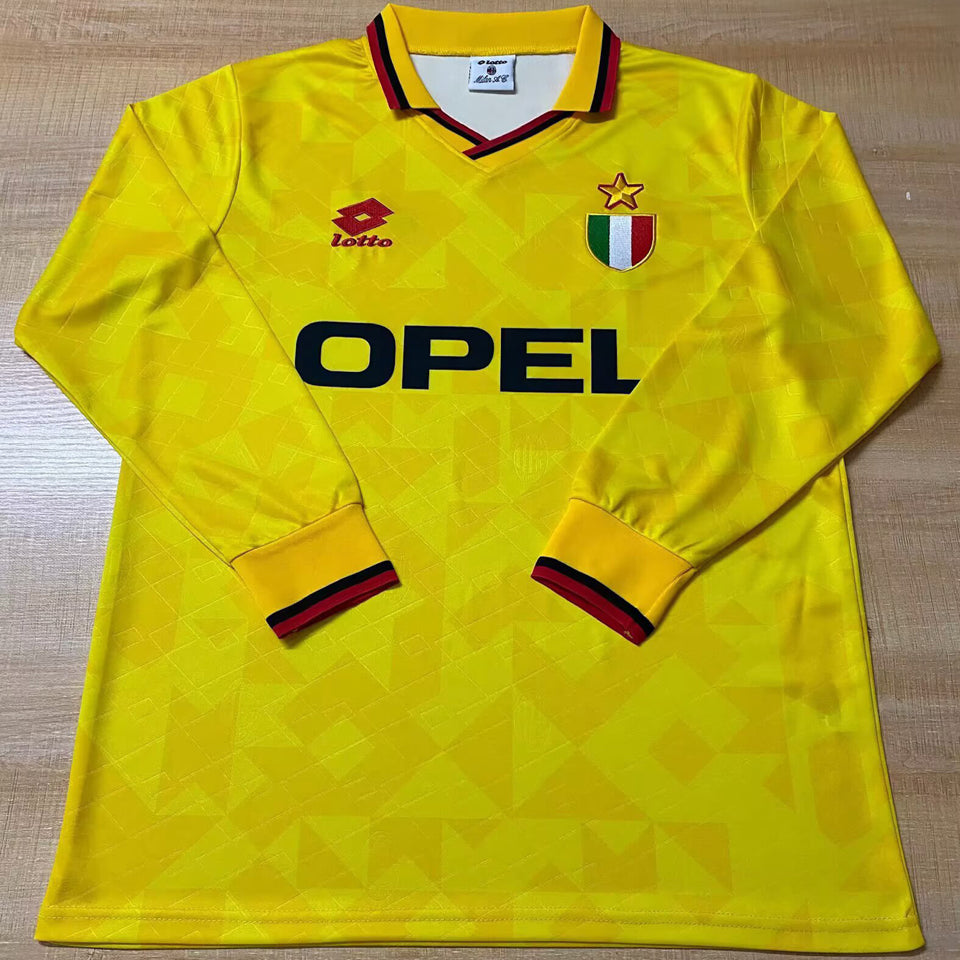 Jersey 1999 AC Milan Tercero Manga larga Versión Fan Retro