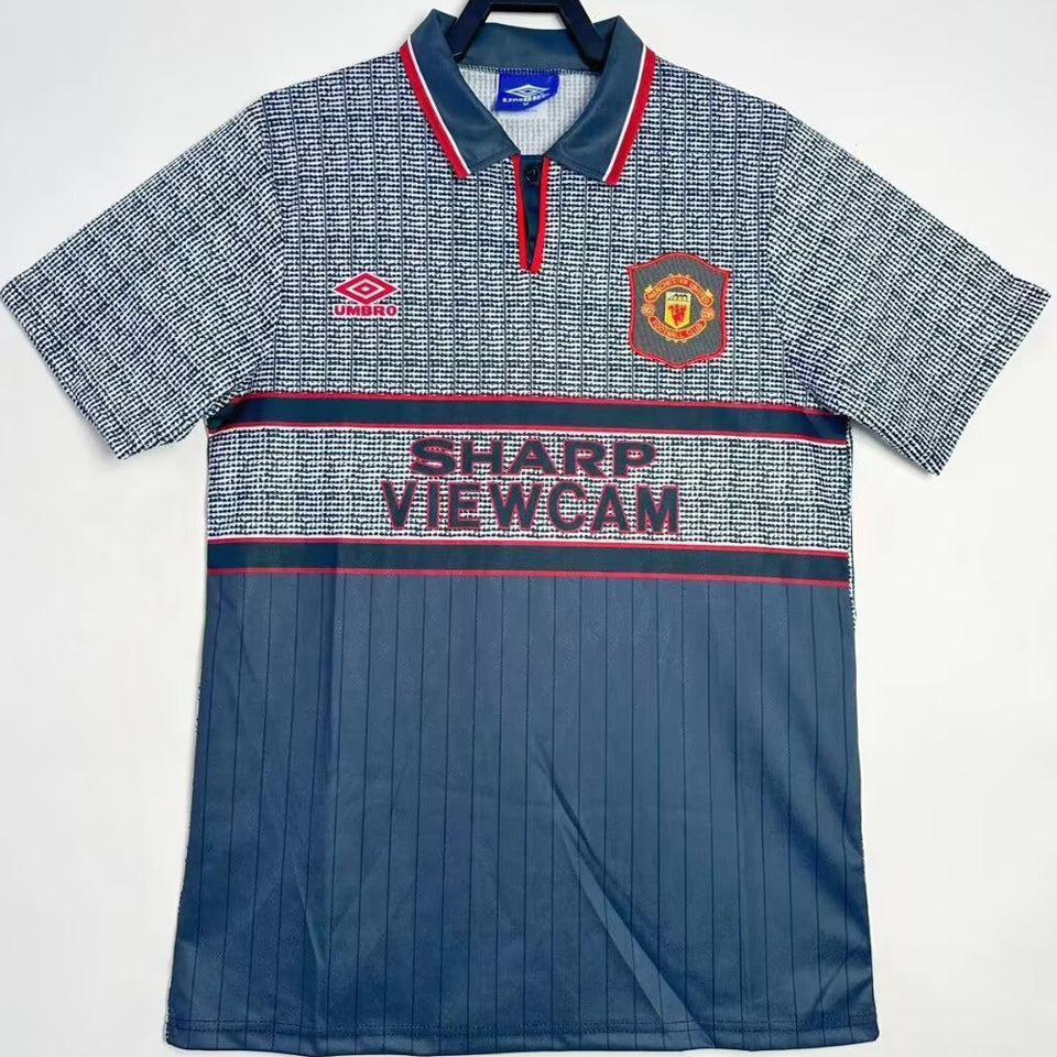 jersey 1994/96 manchester united visitante manga corta versión fan retro