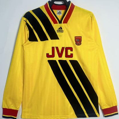 Jersey 1993/94 Arsenal Visitante Manga larga Versión Fan Retro