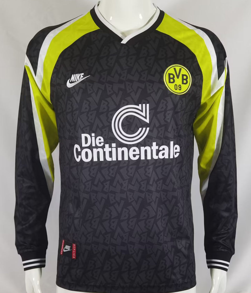 jersey 1995/96 borussia dortmund visitante manga larga versión fan retro